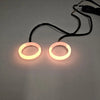 Car 90MM RGB Phone Control Angel Eye Halo Rings Headlight DRL