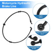 Motorcycle 100 cm Motorcycle Brake Clutch Hose Line Nylon PU SS Wire Braid