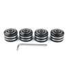 Harley Sportster 883 XL 4 x Black Head Bolt Covers (1986-2017)