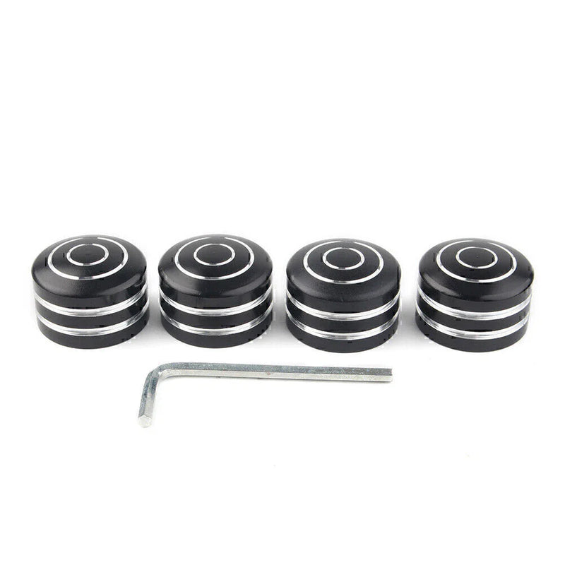 Harley Sportster 883 XL 4 x Black Head Bolt Covers (1986-2017)
