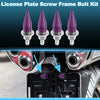 Universal Motorcycle License Plate Screws Cover M6 5.4 cm 4pcs