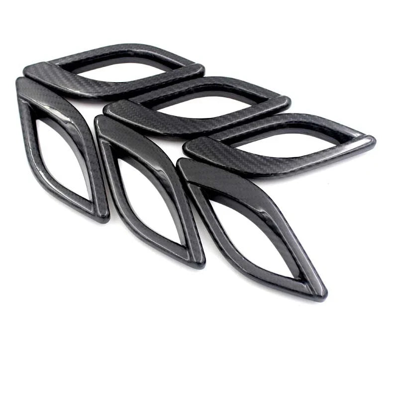 For Maserati Quattroporte 13-21 Carbon Fiber Side Fender Air Vent Cover Trim