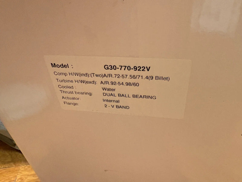 GT30 G30-770 Turbocharger .72 A/R V-band