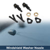 Ford Black Gold Tone 1 Set Windshield Washer Nozzle with Hose Connector