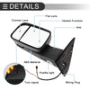 Dodge Ram 1500 with Turn Signal Light Black Tow Mirrors (2009-2012)