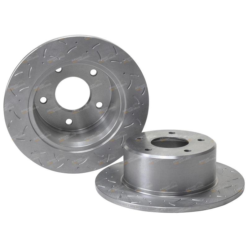 Lexcen VN VP VR VS 2 x Rear Slotted Drilled Disc Rotors + Pads (1991–1997)