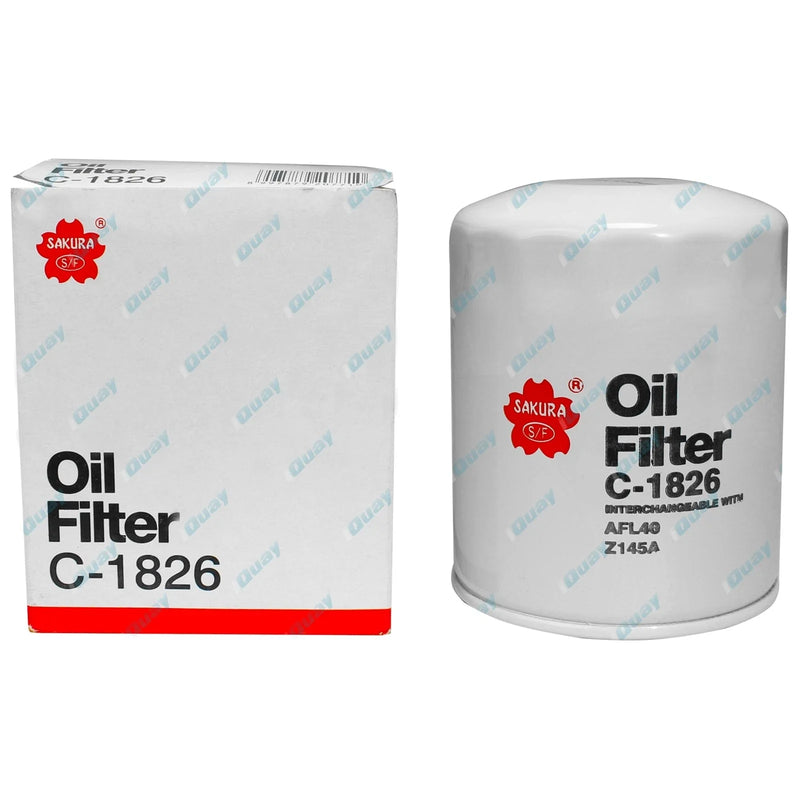 Engine Oil Filter C1826 Interchangeable with Ryco Z145A