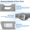 Toyota Tacoma Gray Left Sun Visor w/ Vanity Mirror & Light (2005-2015)