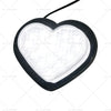 Heart 12V LED Side Marker Indicators - Clear Flash