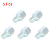 Motorcycle Bike 5pcs 8mm RH to 10mm LH Rearview Mirrors Adapter Silver Tone