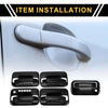 Ford F-150 (2004-2014) Black Exterior Door Handle Cover Set