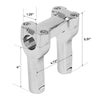 Harley Dyna Low Rider Softail 4" Handlebar Bar Risers