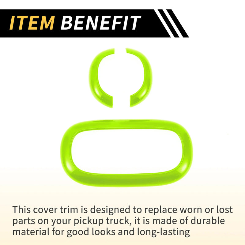 Jeep Wrangler JK Red Front Rear Roof Reading Light Trim Covers (2011-2017)