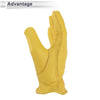 Motorcycle 1 x Pair Full-Finger Motorcycle Gloves L Yellow Deerskin