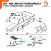 Toyota Hilux Ute LN145 LN165 LN174 Dome Cabin Light Lamp (1997-2004)