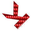 Car Badge Emblem Carbon Red Letter Decals Stickers (Various Years)