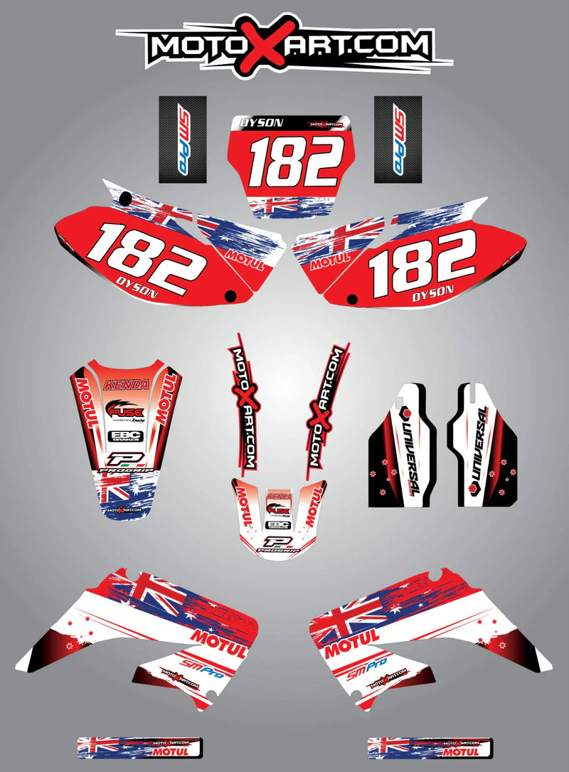 Honda CR 125 (2002-2016) - Aussie Pride Custom Graphic Stickers