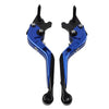 Honda CB599 CB600 CB919 Blue Extendable Brake Clutch Levers (1998-2006)