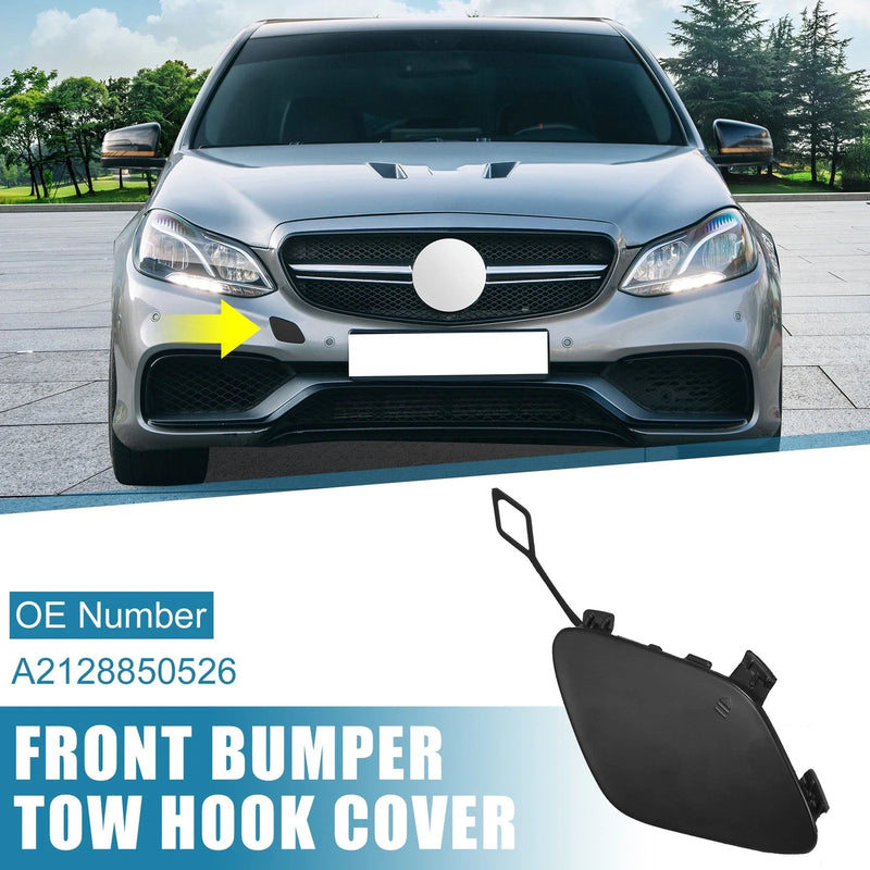 Mercedes-Benz E250 2014-2015 Black Front Right Bumper Tow Hook Cover