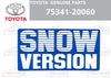 Toyota Plate Snow Version
