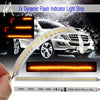 All Cars 2x Dynamic LED Car Side Mirror Turn Signal Light Strip 18cm