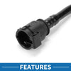 BMW 530e 2018-2022 Plastic Black 1 Pc Radiator Hose