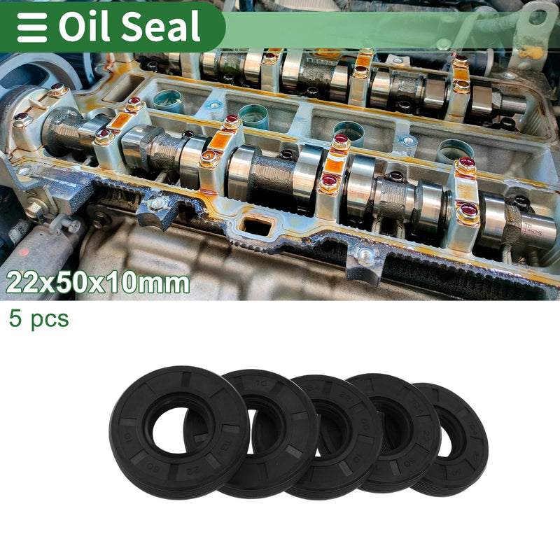 Oil Seal Rotary Shaft Seal NBR 22x50x10mm Black