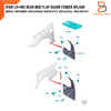 Ford Ranger T6 High Ride 4WD Genuine Rear Mud Flaps (2012-2021)