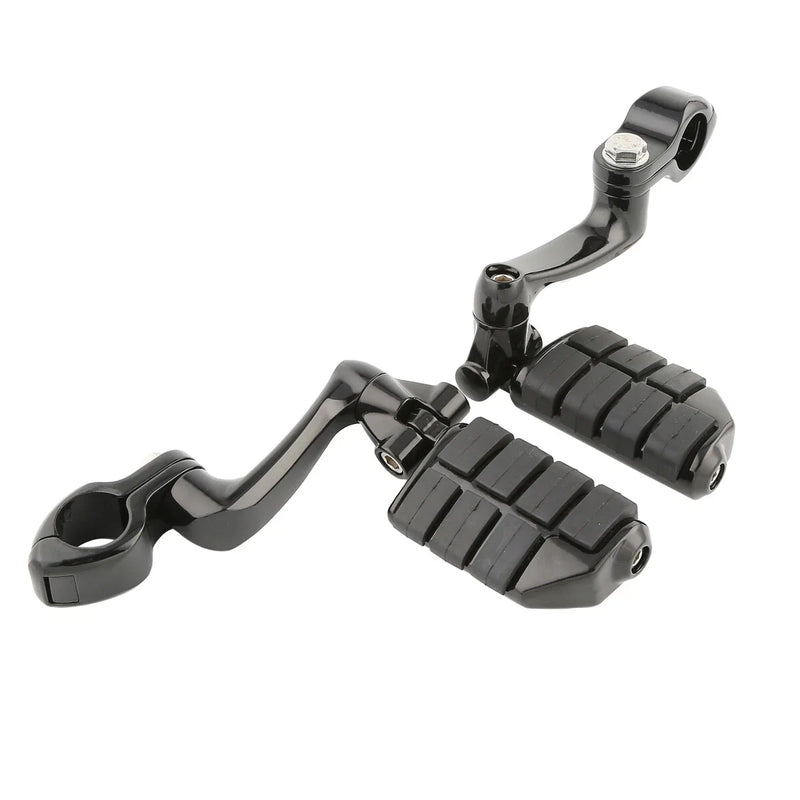Harley 1 1/4" Engine Guard Adjustable Male Mount Highway Footpegs