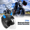 2 x Car Motorcycle Helmet Bull Horn Style Decoration Suction Cup Dark Blue