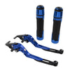 BMW G310R G310GS Blue Extendable Brake Clutch Levers Grips Set (2017-2023)