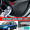 Honda Civic 4 x Anti-Kick Panel Cover Carbon Fiber Leather (2006–2011)