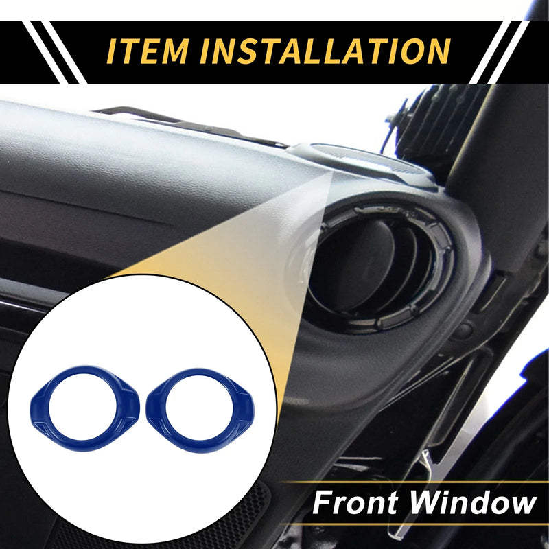 Jeep Wrangler JK JKU 2 Door 4 Door A Pillar Speaker Ring Cover Trim (2007-2018)