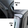 Jeep Wrangler JK ABS Black Water Rain Gutter Extensions (2007-2017)