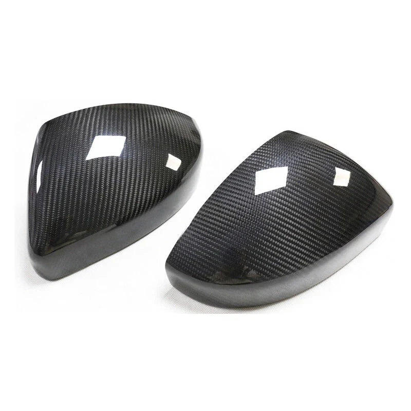 Jaguar F-PACE E-pace Real Carbon Fiber Side Mirror Cover Housing Shell Fit