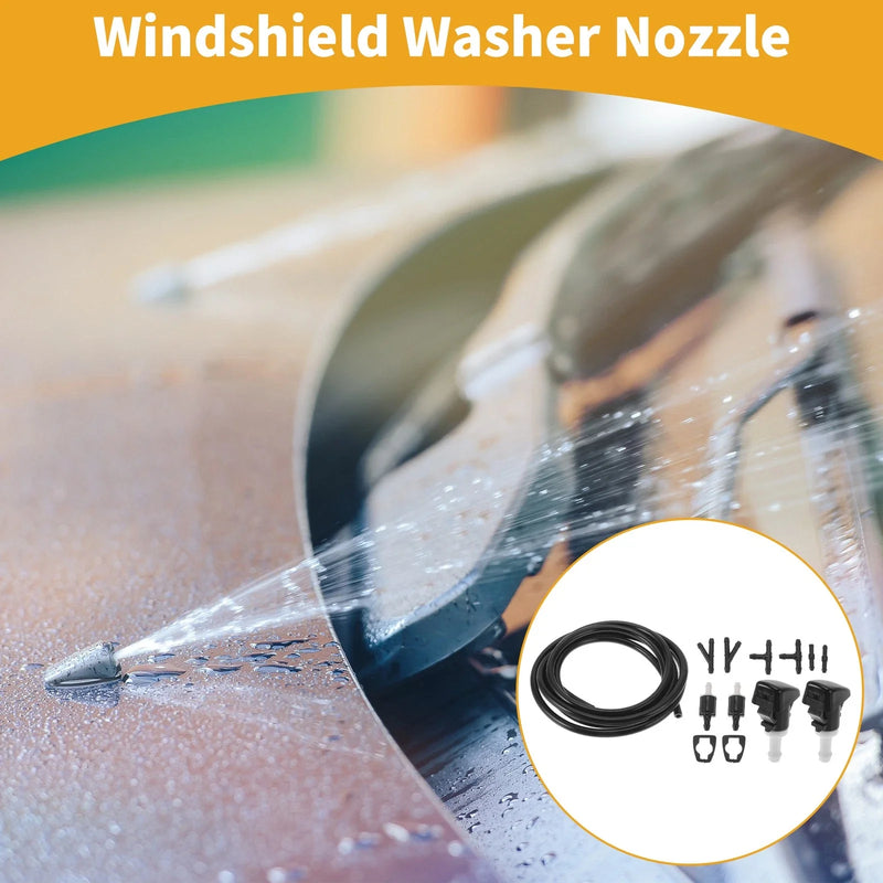 Jeep Compass Windshield Washer Nozzle Kit with Gaskets (2007 - 2010)
