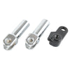 Harley Softail Slim Chrome Passenger Foot Pegs Mount Clevis Kit (2012-2017)