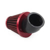 Motorcycle - Rubber Bend Inlet, Stainless Steel Mesh 48mm Air Intake Filter Cleaner