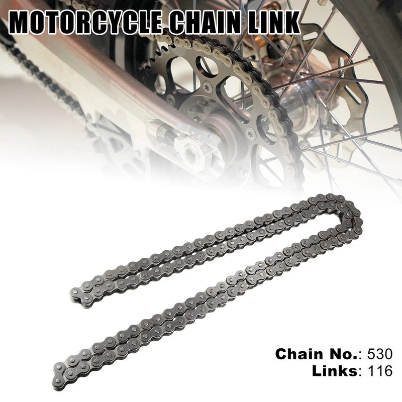 Motorcycle ATV Dirt Bike 116 Link Non O-Ring Motorcycle Chain