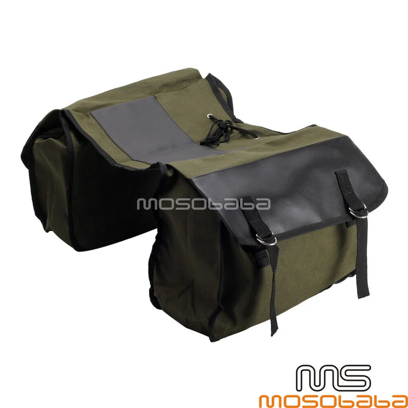 Harley Honda Shadow 750 Canvas Flap Cover Saddlebag Storage Bags
