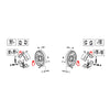 Toyota Hilux 1984-1988 Front Wheel Brake Cylinder Set