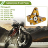 Honda CRF50 Footrests Gold Tone Motorcycle Foot Pegs (2004-2023)