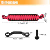 Jeep Wrangler JK JL (2018-2023) Black Red Car Door Limiting Straps