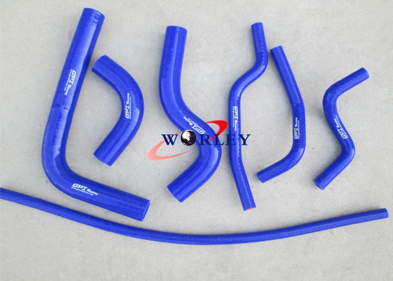 Suzuki Sierra 1.0L 1.3L Aluminum Radiator + Blue Hoses (1981-1996)
