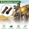 Motorcycle 7/8" 22mm Hand Grips Cover Kit Throttle Grips TPU Brown