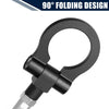 Honda Fit Black Round Front Rear Bumper Trailer Ring Eye Towing (2009-2013)