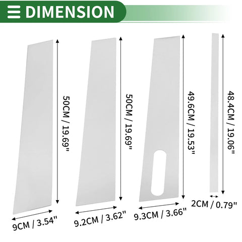 Ford Explorer Sport Trac 7 Pcs Chrome Silver Tone Door Pillar Window Trim