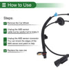 Jeep Compass (2017-2023) - 1 x Right Rear Sensor ABS Wheel Speed Sensor
