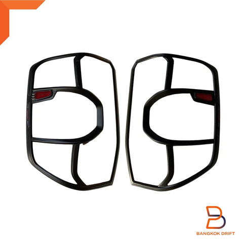 Ford Ranger Raptor Black Red Reflector Taillight Cover Trim (2022-2025)