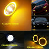 ATV Truck Car 2 x 2.5" Round Amber Angel Eye Halo LED Projector Fog Lights